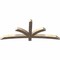 Ekena Millwork Davenport Smooth Timber Gable Bracket, Douglas Fir, 72"W x 30"H x 3 1/2"D x 3 1/2"F, 10/12 Pitch GBW072X30X0404DAV00SDF - alternate 3